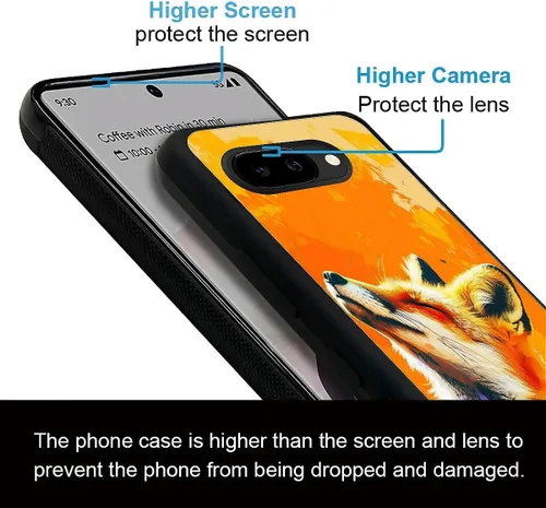 Vista 253 de Compatible con Google Pixel 4A 5G Mobile Case Creative Acrylic Panel trasero Silicona Protección Grip especialmente diseñado para Google Pixel 4A 5G
