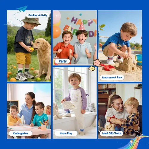 Vista 7 de Calcetines de agarre para bebés de 0-6-12-18 meses, calcetines locos para niños pequeños y niñas, calcetines antideslizantes de agarre 1-3T 4T 5T