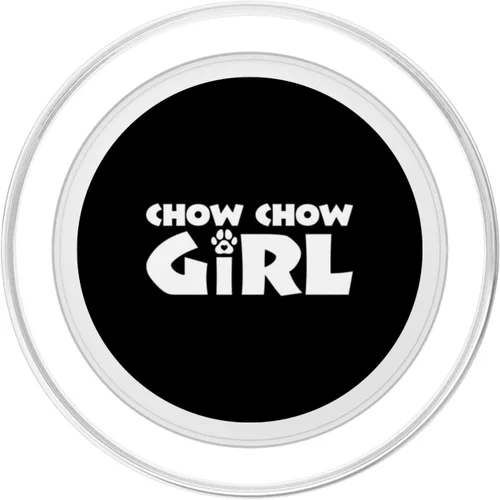 Vista 2 de Chow Chow Girl Funny Chow Chow Dog Lover PopSockets MagSafe PopGrip for iPhone