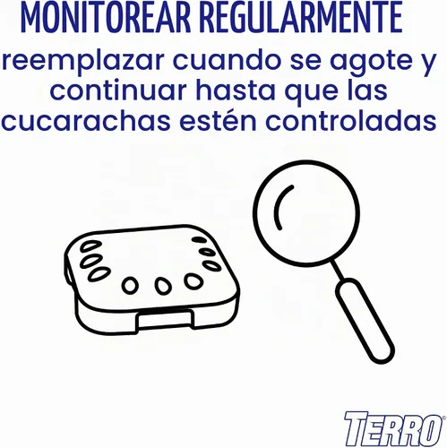 Vista 7 de TERRO T500SR - Estaciones de cebo para cucarachas multisuperficie para interiores, 12 estaciones de cebo, color negro