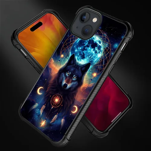 Vista 997 de Funda compatible con iPhone 15, diseño de elefantes africanos, diseño increíble a prueba de golpes, antiarañazos, carcasa trasera de policarbonato