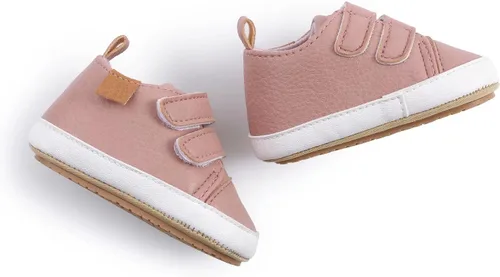 Vista 6 de BABSMULY Baby Boys Girls Shoes Non-Slip Rubber Sole High-Top PU Leather Sneakers Infant First Walking Shoes Toddler Crib Shoes Newborn Loafers Flats