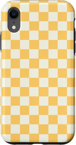 Vista 25 de Yellow Checkered Checker Checkerboard Classic Pattern Case for iPhone 17