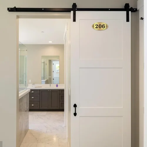 Vista 5 de Placa personalizada para número de casa, placa de acrílico para puerta y habitación, para hogar, oficina, hotel, apartamento (3-5 números) - 7.9 x