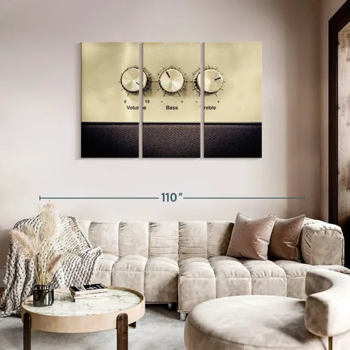 Vista 67 de Elephant Stock BW - Reproductor de discos de vinilo para pared, lienzo horizontal, decoración de pared de sala de estar de 3 piezas, impresión
