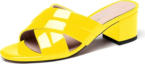 Vista 14 de WAYDERNS Sandalias de tacón bajo con puntera abierta y tacón bajo para mujer, de 2 pulgadas Beige