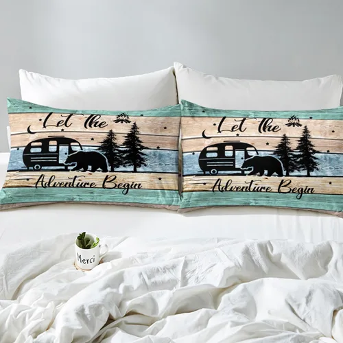 Vista 6 de Ropa de cama de 2 piezas, estilo rústico de granja, juego de ropa de cama para adolescentes y adultos, sábanas bajeras, ropa de cama ajustable