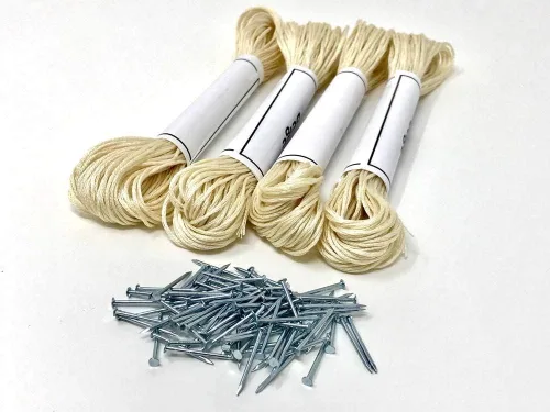 Vista 6 de String of the Art Kit de arte de cuerda de árbol de roble, hecho en Estados Unidos, kit de manualidades para adultos, madera de pino teñida