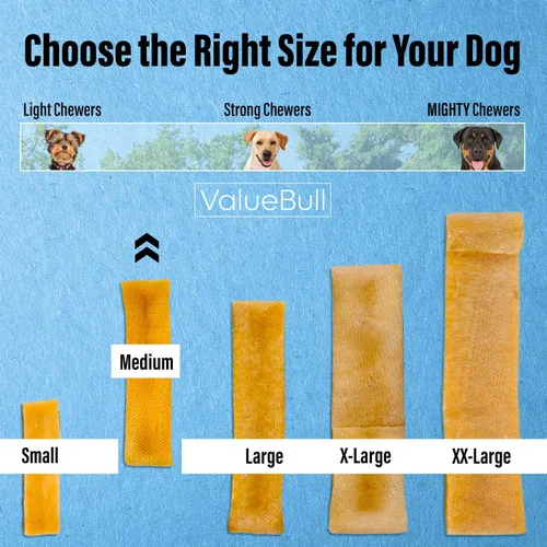 Vista 3 de ValueBull Himalayan - Masticables de queso de yak para perros, medianos, 2 libras, de larga duración para masticadores agresivos, todo natural