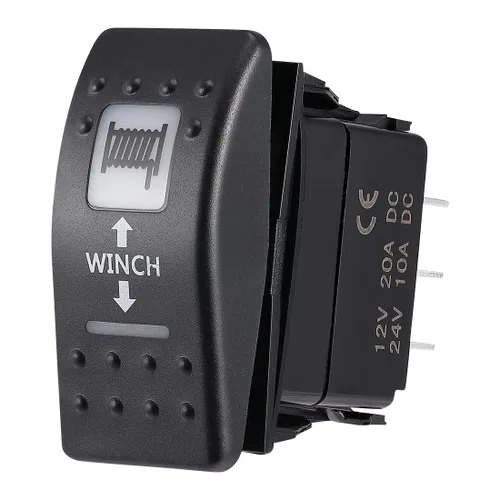 Vista 8 de KEMIMOTO Interruptor basculante de cabrestante de 7 pines Interruptor basculante momentáneo UTV