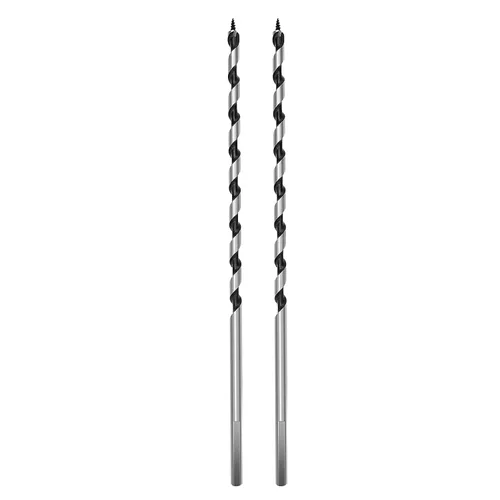 Vista 21 de Broca helicoidal de 0.94 x 11.8 pulgadas para madera, broca helicoidal con vástago hexagonal para madera blanda, madera dura, plástico