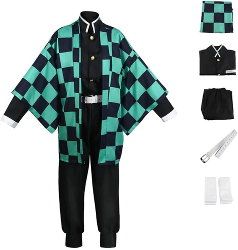 Vista 6 de Disfraz de cosplay unisex para adultos, chaqueta, uniforme con disfraz de anime cosplay, kimono