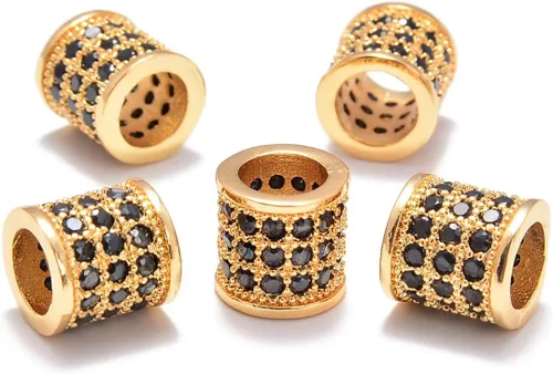Vista 27 de AD Beads Pulsera de cuentas de zircón con tachuelas de strass