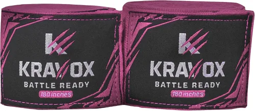 Vista 2 de Kaizen - Envolturas de mano de boxeo de 180 pulgadas para hombres y Rosa