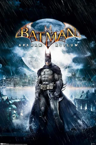 Vista 12 de Trends International DC Comics VIdeo Game - Arkham Asylum - Póster de pared de arte clave, 14.725 x 22.375 pulgadas, versión enmarcada de madera