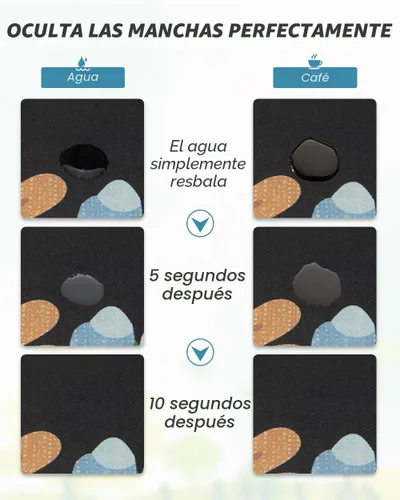 Vista 5 de AMOAMI Tapete de café absorbente con parte trasera de goma para secar platos para encimera de cocina, accesorios de bar para debajo de la cafetera