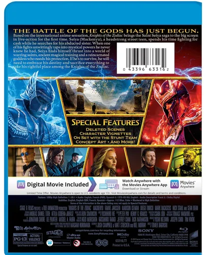 Vista 2 de Knights Of The Zodiac Blu-ray