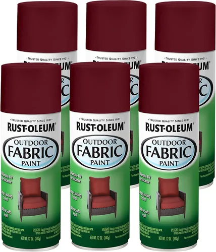 Vista 10 de Rust-Oleum - Pintura para tela para exteriores, rojo chile, 12 onzas Rojo (Chili Red)