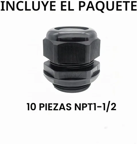 Vista 7 de Prensaestopas PENGLIN - Conector de cable de nailon NPT de 1-1/2 pulgadas, conector de cable de alivio de tensión, tuerca de bloqueo ajustable