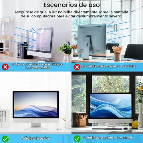 Vista 7 de MOSISO - Protector de pantalla con bloqueo de luz azul para computadora
