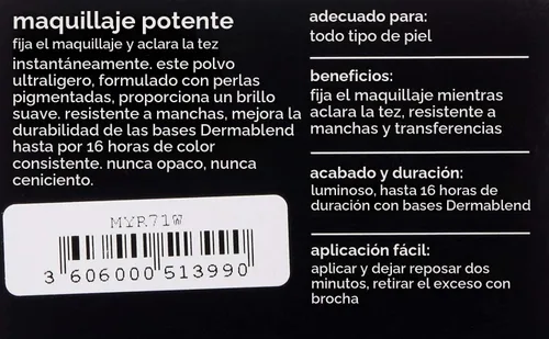 Vista 7 de Dermablend Base brillante iluminadora imprimación y polvo de plátano