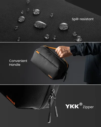 Vista 7 de tomtoc Carrying Bag for Nintendo Switch OLED, Protective Large Capacity, with 20 Game Card Slots, Travel Storage Pouch, Electronics Accessory
