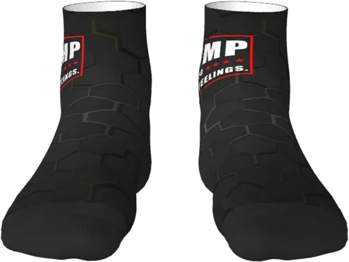 Vista 2 de GDJF Trump 2024 Fuck Your Feelings Ankle Socks Winter Low Cut Sports Warm Comfort Breathable Casual Socks For Mens And Womens (1)