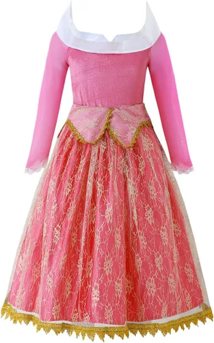 Vista 3 de Disfraz de princesa de Cenicienta para niñas, vestido de baile para Halloween, Navidad, fiesta, cosplay, 2-13T