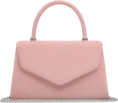 Vista 9 de Dasein Bolso de Noche para Mujer, Bolsos de Embrague para Fiesta, Bolsos de Boda, Bolsos de Cóctel y Baile con Brillo Esmerilado Champán