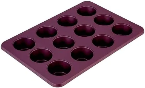 Vista 18 de KitchenAid Molde antiadherente de acero aluminizado, apto para lavavajillas, agave, 12 tazas