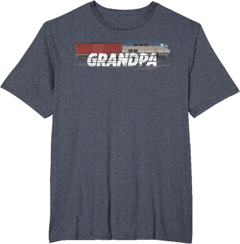 Vista 74 de RC Model Train Shirt Grandpa Train Boxcar HO Scale T-Shirt Negro