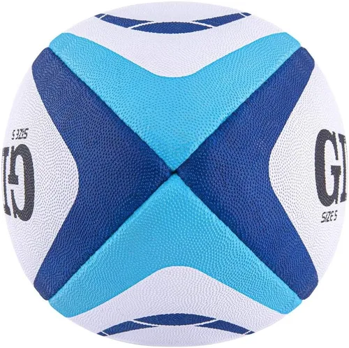 Vista 4 de Gilbert Pelota de rugby Atom [cada una] • Azul • Tamaño 5 • Cumple con las especificaciones de World Rugby