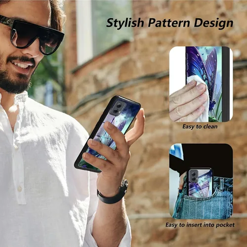 Vista 22 de Funda para Motorola Moto G Stylus 5G 2021 de vidrio templado, funda negra con diseño de mujer negra africana para mujeres y hombres, antiarañazos, a