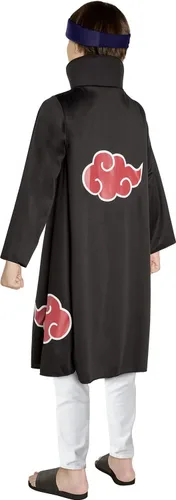 Vista 2 de InSpirit Designs Disfraz de túnica Naruto Akatsuki para niños, multicolor