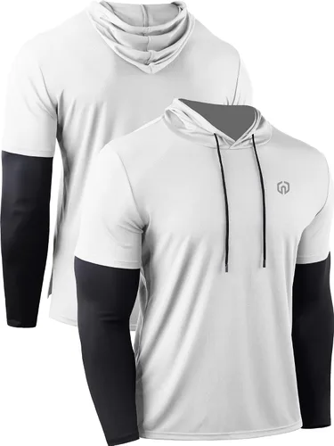 Vista 5 de NELEUS Mens Athletic Workout Running Long Sleeve Shirts