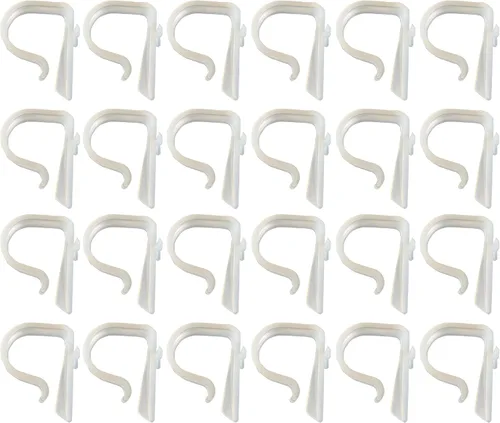 Vista 8 de Clips de iglesia para decoración de boda, juego de 6, ganchos de plástico resistentes, sillas de acento, barandilla, decoración de pasillo de boda