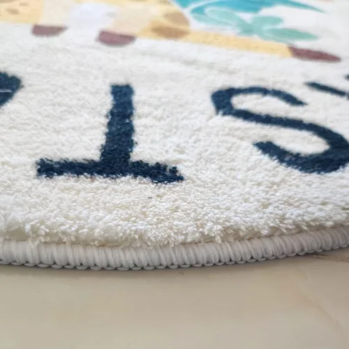 Vista 8 de LIULA ABC - Alfombra infantil de jirafa para sala de juegos, 3.3 pies, lavable, colorida, para cuarto de bebé, ultra suave, antideslizante, alfombra