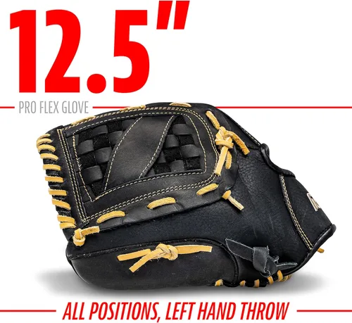 Vista 5 de Franklin Sports Baseball Glove - Proflex Adult Baseball + Softball Glove - Outfield + Infield - Right and Left Hand