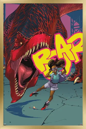Vista 18 de Trends International Marvel Moon Girl & Devil Dinosaur - Póster de pared de rugido, 22.4 pulgadas de largo x 14.7 pulgadas, versión enmarcada