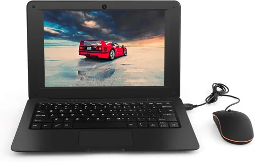 Vista 2 de Portátil de 10,1 pulgadas en línea Aprendizaje ordenador portátil Windows 10 OS Preinstalado Quad Core 32GB Netbook HDMI Webcam Oficina Netflix Negro