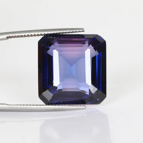 Vista 2 de GEMHUB 38.7Ct Cuadrado Azul Tanzanita Piedra Preciosa Laboratorio Tanzanita Piedra Tanzanita para Joyas de Tanzanita Piedra preciosa azul oscuro