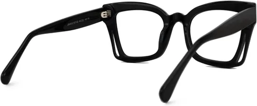 Vista 4 de Zeelool Marco de gafas cuadradas vintage para hombres y mujeres con lente transparente sin receta Dayana ZJGA998707