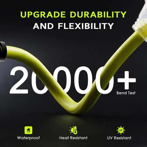 Vista 6 de Cable Adaptador de Generador RV de 30 Amperios a 20 Amperios 110, Adaptador de Distribución NEMA L5-30P a 3X 5-15R/5-20R con Indicador de Energía