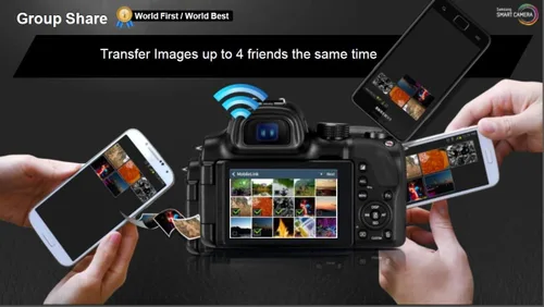 Vista 13 de Samsung WB35F 16.2MP Smart WiFi & NFC Cámara digital con zoom óptico 12x y 2.7" LCD (negro)