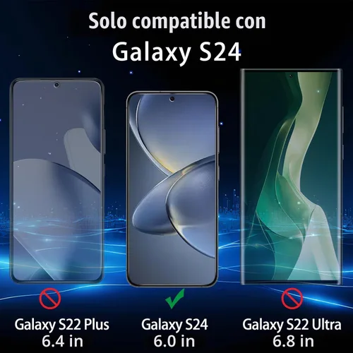 Vista 2 de Slanku Paquete de 3 protectores de pantalla de privacidad para Samsung Negro