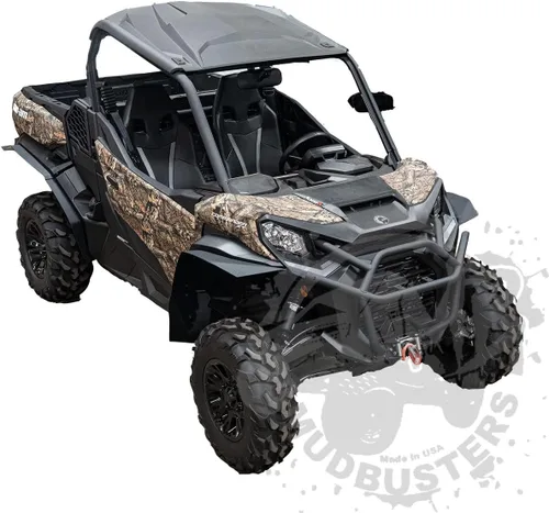 Vista 2 de MudBusters Guardabarros de cobertura máxima para Can-Am Commander 2021-2026 Protectores de barro UTV delanteros y traseros para modelos MAX de 2
