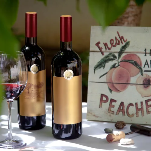 Vista 8 de NUOBESTY Cápsulas para botellas de vino, paquete de 100 cápsulas termorretráctiles con pestaña de desgarre, película de sellado de botellas de vino