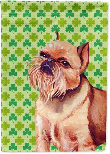 Vista 167 de Caroline's Treasures SS4442GF Affenpinscher Bandera de jardín con retrato de trébol del día de San Patricio para buzón, bandera decorativa
