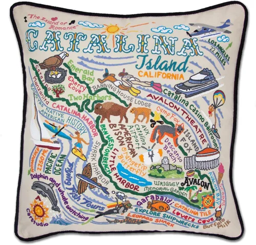 Vista 83 de Catstudio Portland (Oregon) - Almohada decorativa bordada