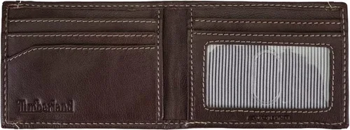 Vista 2 de Timberland Mens Slim Leather Front Pocket Credit Card Holder Wallet
